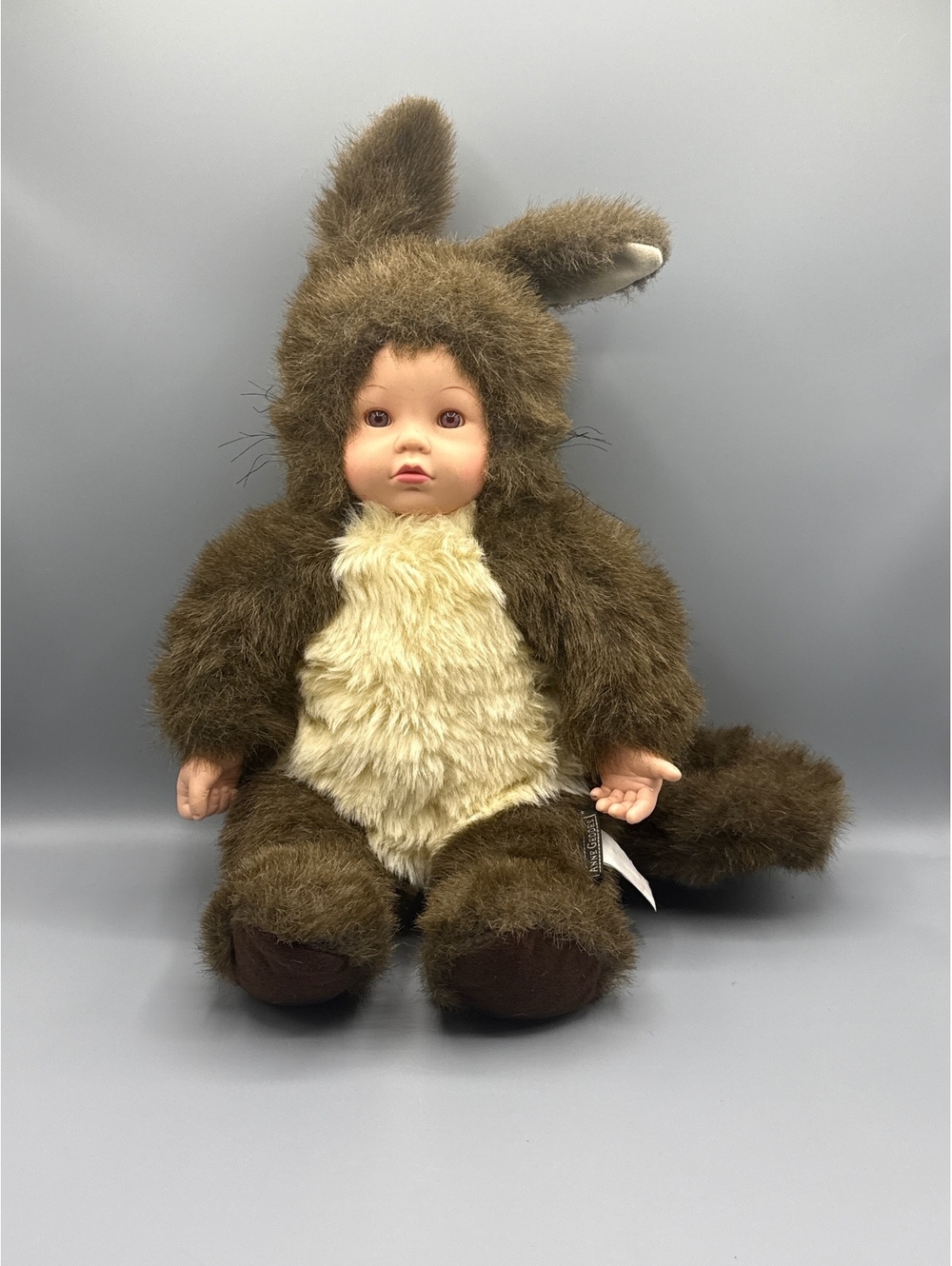 Anne Geddes Baby Doll in Bunny Costume Plush Vintage Collectible